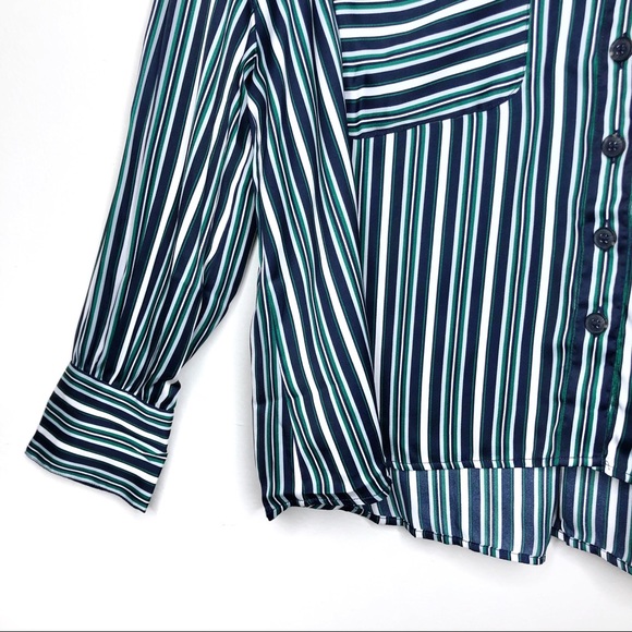 Free People Mad About You Oversized Satin Blouse M - Picture 5 of 8